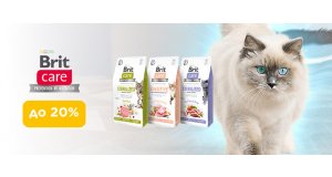 Фото - Brit Care: СКИДКА до 20% на корм для кошек