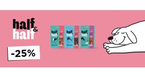 Фото - Half&Half: СКИДКА до 25% на корм и лакомства для собак