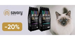 Фото - Savory: СКИДКА до 20% на корм  для кошек