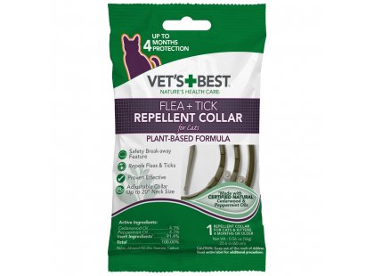 Фото - Vets Best (Ветс Бест) FLEA TICK REPELLENT COLLAR нашийник від бліх та кліщів для котів від бліх та кліщів Vets Best (Ветс Бест) FLEA TICK REPELLENT COLLAR нашийник від бліх та кліщів для котів