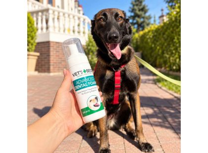 Фото 5 -  для зубів та пащі Vets Best Dental Foam стоматологічна піна для догляду за зубами та ротовою порожниною собак