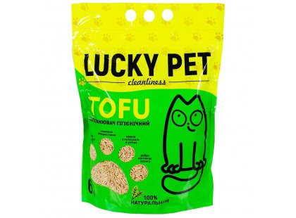 Фото - наповнювачі Lucky Pet Tofu Соєвий наповнювач для котячого туалету ПЕРСИК