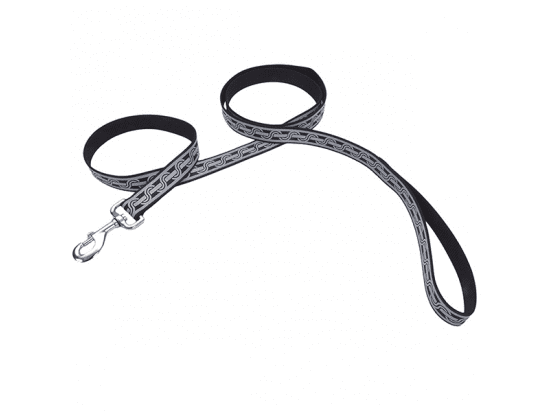 Фото - амуніція Coastal (Костал) Lazer Brite Reflective Leash світловідбиваючий повідець для собак, ЧОРНА ЛАНКА