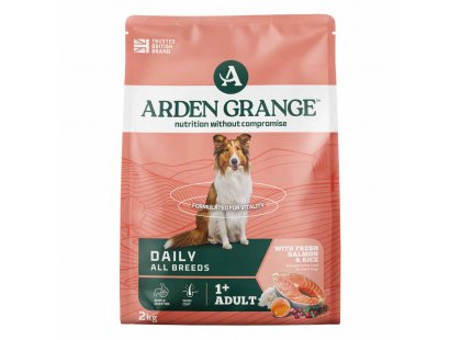 Фото 3 -  сухой корм Arden Grange (Арден Грендж) Adult Salmon & Rice - сухой корм для собак с чувствительным желудком и кожей (с лососем и рисом)