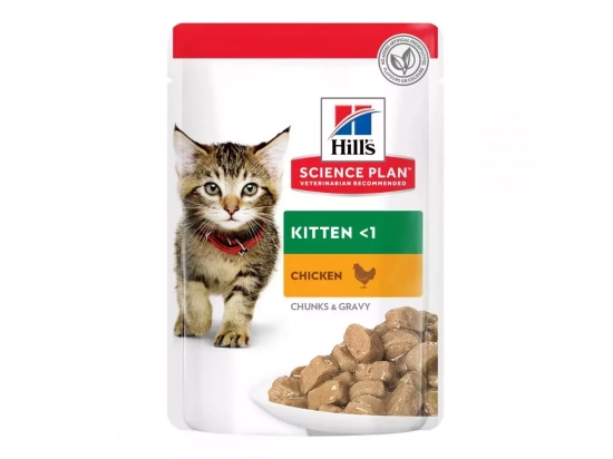 Фото 3 -  влажный корм (консервы) Hill's Science Plan Kitten Poultry Selection Chicken & Turkey корм для котят КУРИЦА и ИНДЕЙКА (мультипак)