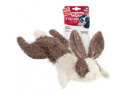 Фото 5 -  іграшки GiGwi (Гігві) Plush Friendz ЗАЄЦЬ іграшка для собак шкурка з пищалкою, 47 см