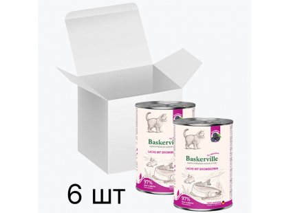 Фото 3 -  влажный корм (консервы) Baskerville Super Premium ЛОСОСЬ - ЕЖЕВИКА консервы для котят