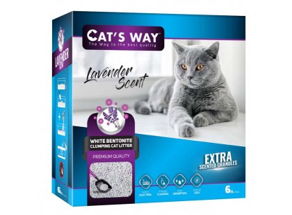 Фото 2 -  наповнювачі Cats Way (Кетс Вей) Lavander грудкуючий наповнювач для котячого туалету з АРОМАТОМ ЛАВАНДИ, фіолетовий