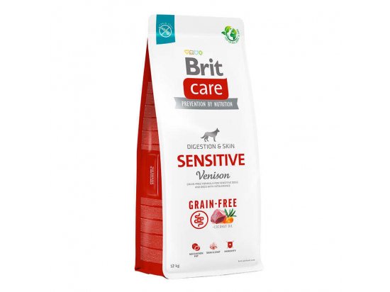 Фото - сухий корм Brit Care Dog Grain Free Sensitive Venison беззерновий сухий корм для собак із чутливим травленням і шкірою ОЛЕНИНА