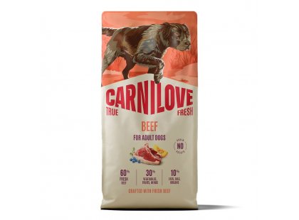 Фото 3 -  сухой корм Carnilove True Fresh Beef сухой беззерновой корм для собак ГОВЯДИНА