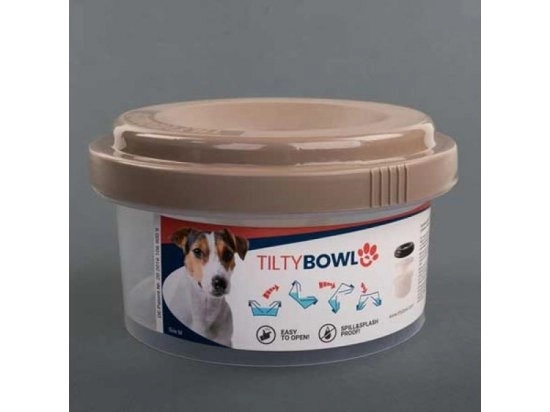 Фото - миски, поилки, фонтаны TILTY Bowl Миска непроливайка для собак, cream