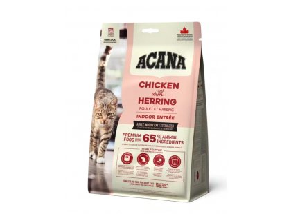 Фото 3 -  сухой корм Acana Indoor Entree Cat корм для кошек, живущих в помещении КУРИЦА, СЕЛЬДЬ