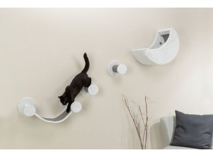 Фото 9 -  когтеточки, с домиками Trixie Wall Set набор настенных когтеточек, белый/серый (49932)