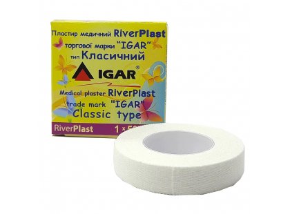 Фото - Igar RiverPlast пластир медичний класичний перев'язувальні матеріали Igar RiverPlast пластир медичний класичний