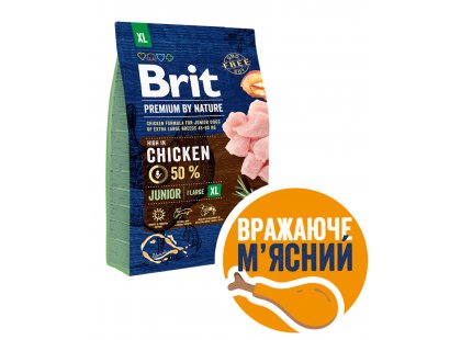 Фото - Brit Premium Junior Extra Large XL Chicken сухой корм для щенков и молодых собак гигантских пород КУРИЦА сухой корм Brit Premium Junior Extra Large XL Chicken сухой корм для щенков и молодых собак гигантских пород КУРИЦА