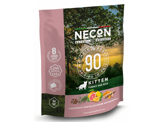 Фото - сухой корм Necon Natural Wellness Kitten Turkey & Rice сухой корм для котят ИНДЕЙКА И РИС