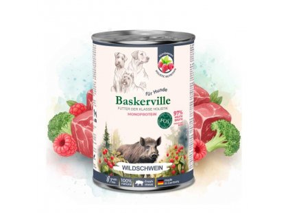 Фото 3 -  влажный корм (консервы) Baskerville Holistic консервы для собак ДИКИЙ КАБАН