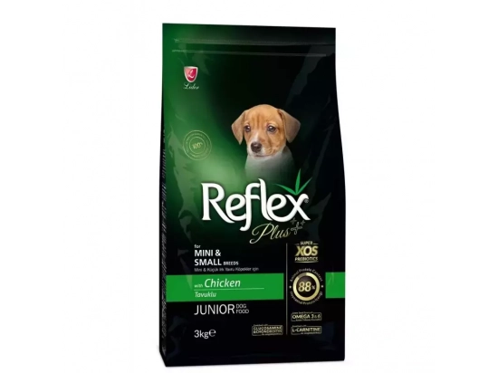 Фото - сухий корм Reflex Plus (Рефлекс Плюс) Junior Mini & Small Chicken корм для цуценят дрібних порід, з куркою