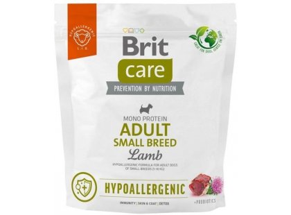 Фото - сухий корм Brit Care Dog Hypoallergenic Adult Small Breed Lamb гіпоалергенний сухий корм для собак дрібних порід ЯГНЯ