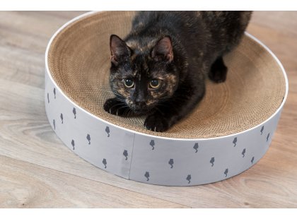 Фото 3 -  когтеточки, с домиками Trixie LILLY когтеточка - лежак для кошек, сиреневый (48014)