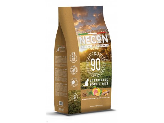 Фото - сухой корм Necon Natural Wellness Sterilized Pork & Rice сухой корм для стерилизованных кошек СВИНИНА И РИС