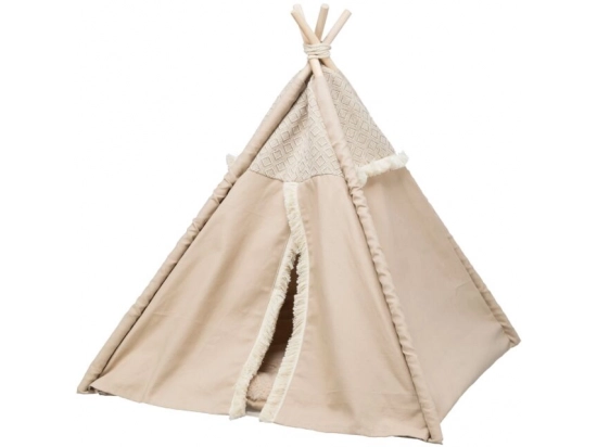 Фото - спальные места, лежаки, домики Trixie Tipi Boho Лежак-вигвам для кошек, бежевый (38211)