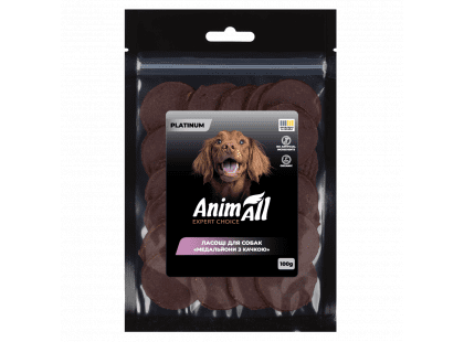 Фото - AnimAll Platinum лакомство для собак МЕДАЛЬОНЫ С УТКОЙ лакомства AnimAll Platinum лакомство для собак МЕДАЛЬОНЫ С УТКОЙ