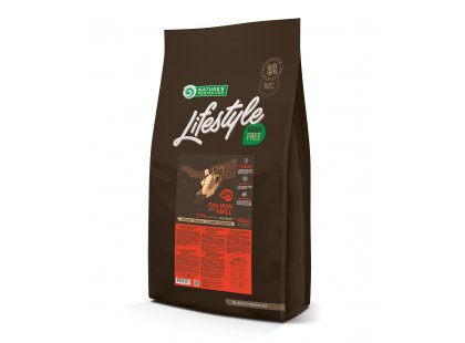 Фото 3 -  сухий корм Natures Protection Lifestyle GRAIN FREE ADULT SALMON корм для собак усіх порід ЛОСОСЬ