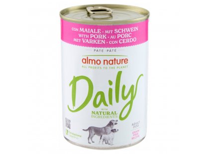 Фото - Almo Nature Daily ADULT PORK консервы для собак СВИНИНА влажный корм (консервы) Almo Nature Daily ADULT PORK консервы для собак СВИНИНА