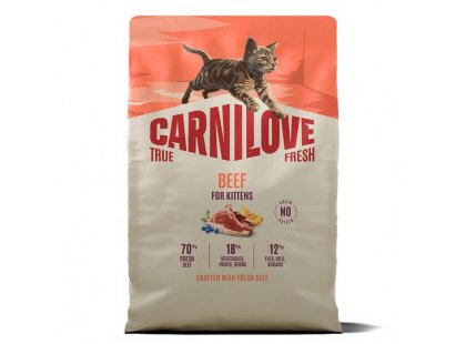 Фото - Carnilove True Fresh Kitten Beef сухой беззерновой корм для котят ГОВЯДИНА сухой корм Carnilove True Fresh Kitten Beef сухой беззерновой корм для котят ГОВЯДИНА