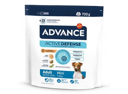 Фото - сухий корм Advance (Едванс) Dog Mini Adult - корм для дорослих собак маленьких порід (з куркою та рисом)