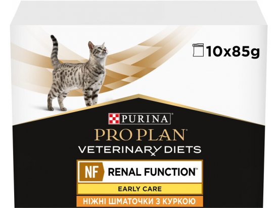 Фото - ветеринарные корма Purina Pro Plan (Пурина Про План) Veterinary Diets NF Renal Function Early Care Chicken лечебный корм для кошек c заболеваниями почек, КУРИЦА