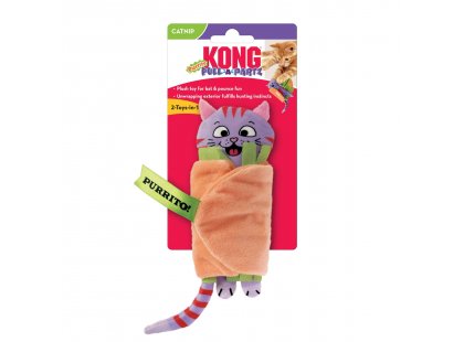Фото - Kong Pull-A-Partz Purrito игрушка для кошек с кошачьей мятой ПУРИТТО игрушки Kong Pull-A-Partz Purrito игрушка для кошек с кошачьей мятой ПУРИТТО