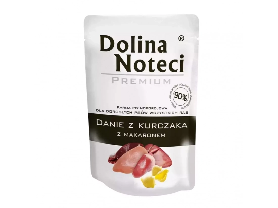 Фото - влажный корм (консервы) Dolina Noteci (Долина Нотечи) Premium Danie влажный корм для взрослых собак всех пород КУРИЦА С ЛАПШОЙ