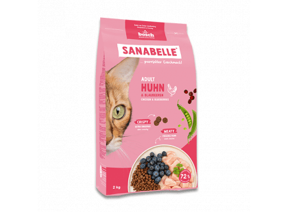 Фото - Bosch Sanabelle ADULT Chicken & Blueberries сухой корм для кошек КУРИЦА И ЧЕРНИКА сухой корм Bosch Sanabelle ADULT Chicken & Blueberries сухой корм для кошек КУРИЦА И ЧЕРНИКА