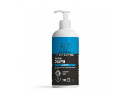 Фото - повседневная косметика Tauro (Тауро) Pro Line Ultra Natural Care Whitening Shampoo отбеливающий шампунь для собак и кошек с белым и светлым окрасом шерсти