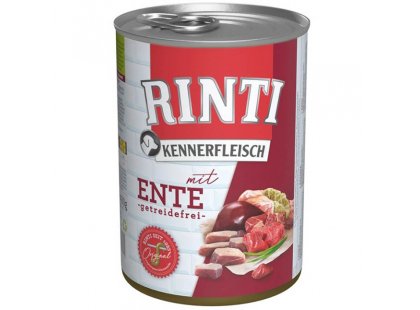 Фото - Rinti Kennerfleisch mit Ente беззерновой влажный корм для собак УТКА влажный корм (консервы) Rinti Kennerfleisch mit Ente беззерновой влажный корм для собак УТКА