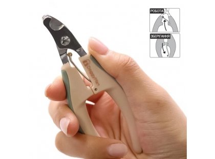 Фото 4 -  кігтерізки, ножиці, пилочки DoggyMan BS Nail Clippers With Angled Blade кігтеріз із вигнутими лезами для собак і котів