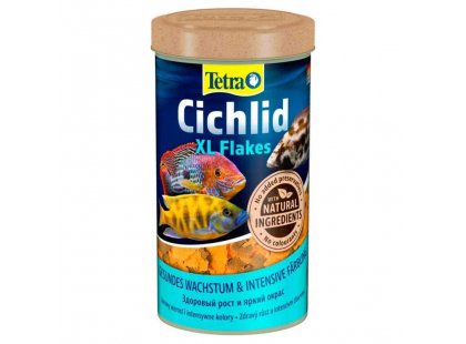 Фото - Tetra Cichlid XL Flakes корм для великих цихлід, пластівці корм для риб Tetra Cichlid XL Flakes корм для великих цихлід, пластівці