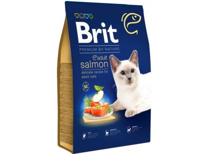 Фото - сухой корм Brit Premium Cat Adult Salmon сухой корм для кошек ЛОСОСЬ