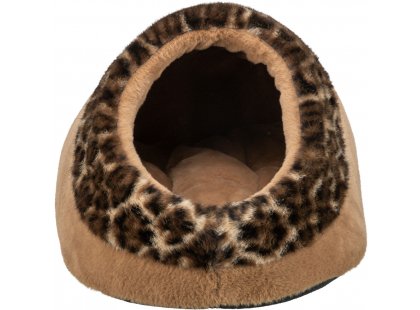 Фото 4 -  лежаки, матрасы, коврики и домики Trixie Cave Leo домик для кошек и собак, светло-коричневый