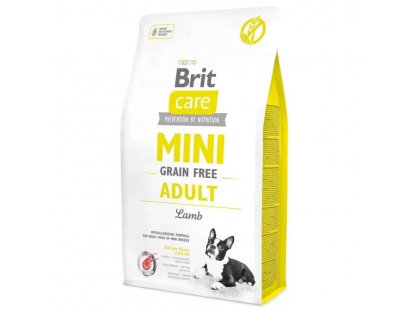 Фото - сухий корм Brit Care Dog Grain Free Mini Adult Lamb беззерновий сухий корм для собак міні порід ЯГНЯ