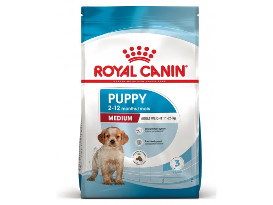 Фото - сухой корм Royal Canin MEDIUM PUPPY корм для щенков средних пород от 2 до 12 месяцев