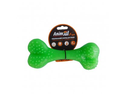 Фото 3 -  игрушки AnimAll Fun игрушка для собак КОСТЬ, зеленый