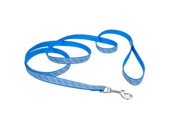 Фото - амуниция Coastal (Костал) Lazer Brite Reflective Leash светоотражающий поводок для собак, ГОЛУБАЯ ВОЛНА