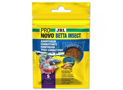 Фото - JBL Pronovo Betta Insect Stick корм для бійцівських рибок, палички корм для риб, черепах JBL Pronovo Betta Insect Stick корм для бійцівських рибок, палички