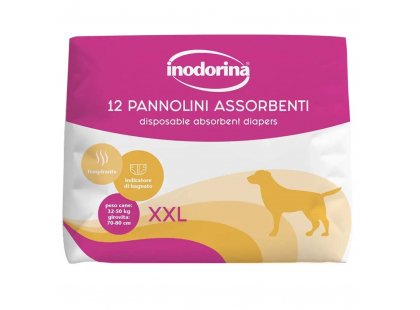 Фото 6 -  памперсы и трусики Inodorina Pannolini Assorbenti подгузники для собак (сук) с индикатором влажности