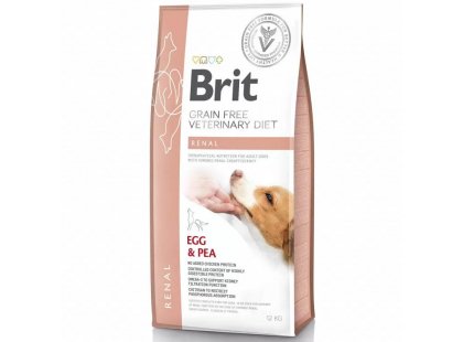 Фото - ветеринарні корми Brit Veterinary Diet Dog Grain Free Renal Egg & Pea беззерновий сухий корм для собак при нирковій недостатності ЯЙЦЯ та ГОРОХ