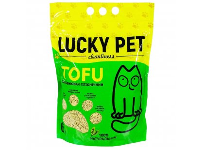 Фото - наполнители Lucky Pet Tofu Соевый наполнитель для кошачьего туалета МЯТА