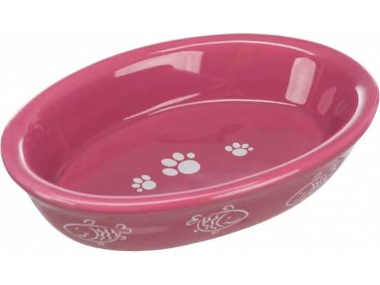 Фото - миски, поилки, фонтаны Trixie Cat Ceramic Bowl - Миска керамическая овальная (24495)